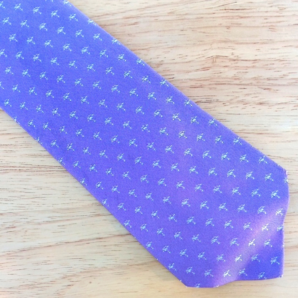 Purple Patterned Men's Tie
